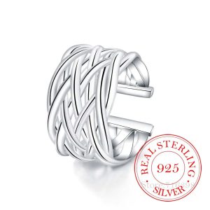 Élégance intemporelle : La finesse de la Bague en Argent Sterling 925 Double Croix Zirconium Infinity