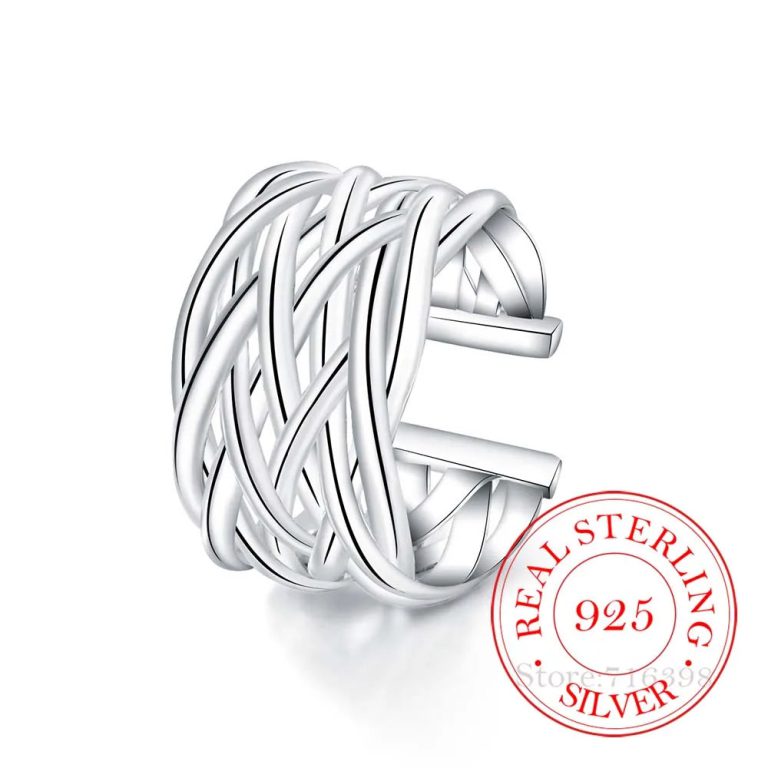 Élégance intemporelle : La finesse de la Bague en Argent Sterling 925 Double Croix Zirconium Infinity