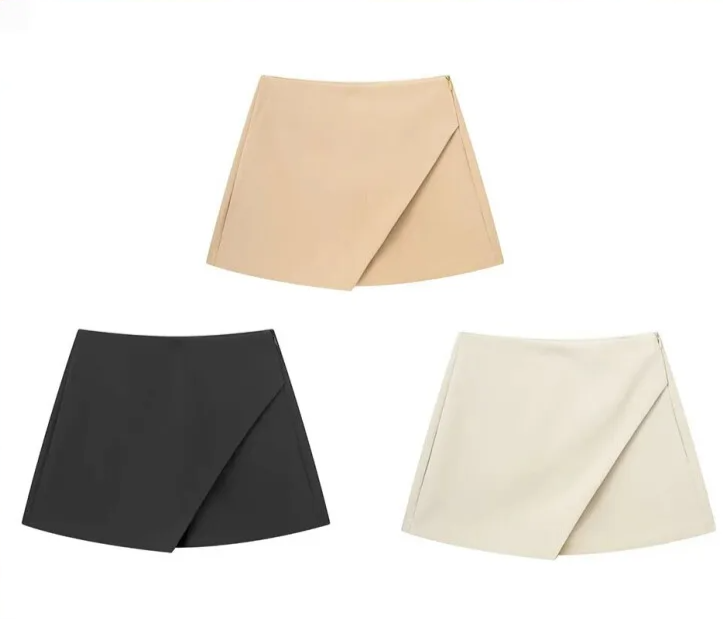 Affirmez Votre Style avec le Short Jupe Asymétrique Chic pour Femme